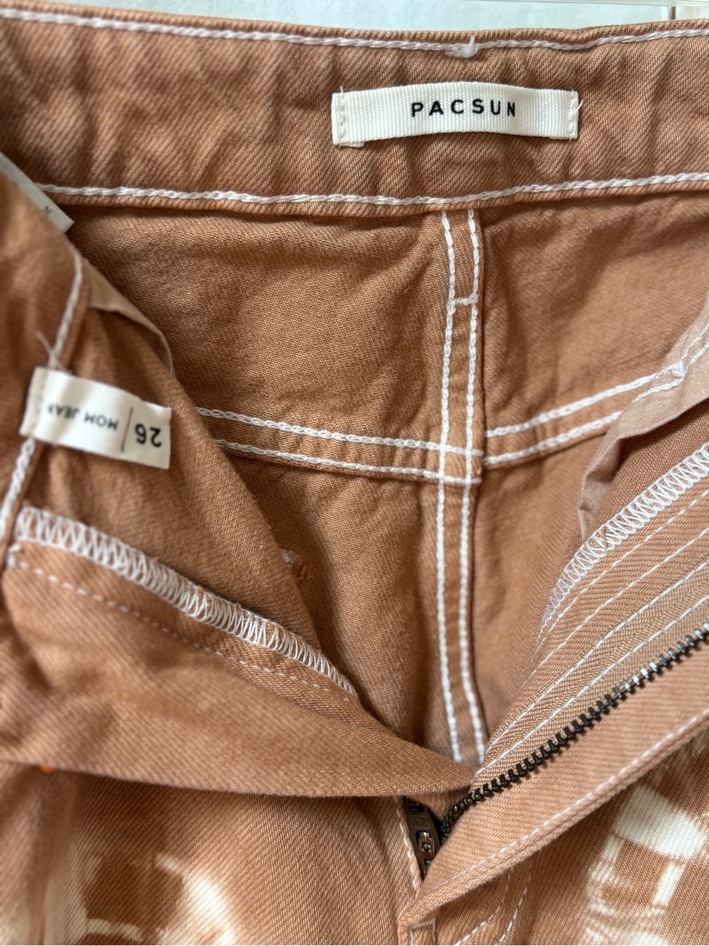 PacSun High Rise Tie Dye Mom Jeans – Size 26 - Picture 3 of 4